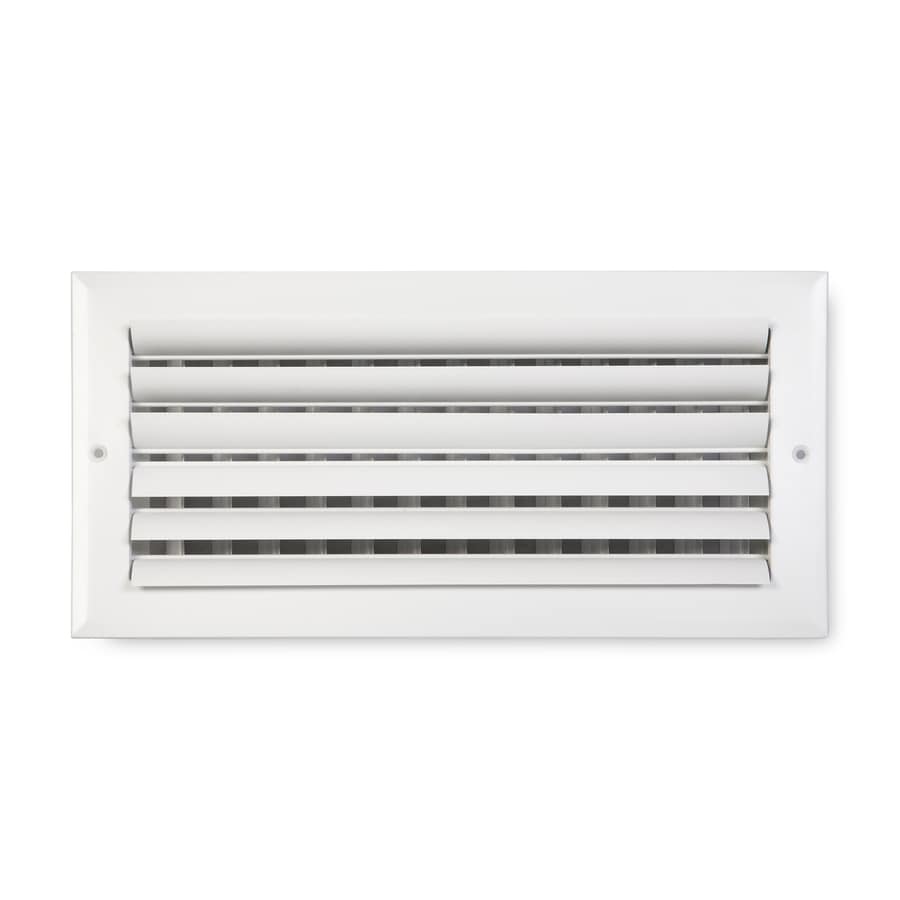 Accord Ventilation White Aluminum Sidewall Ceiling Register Duct