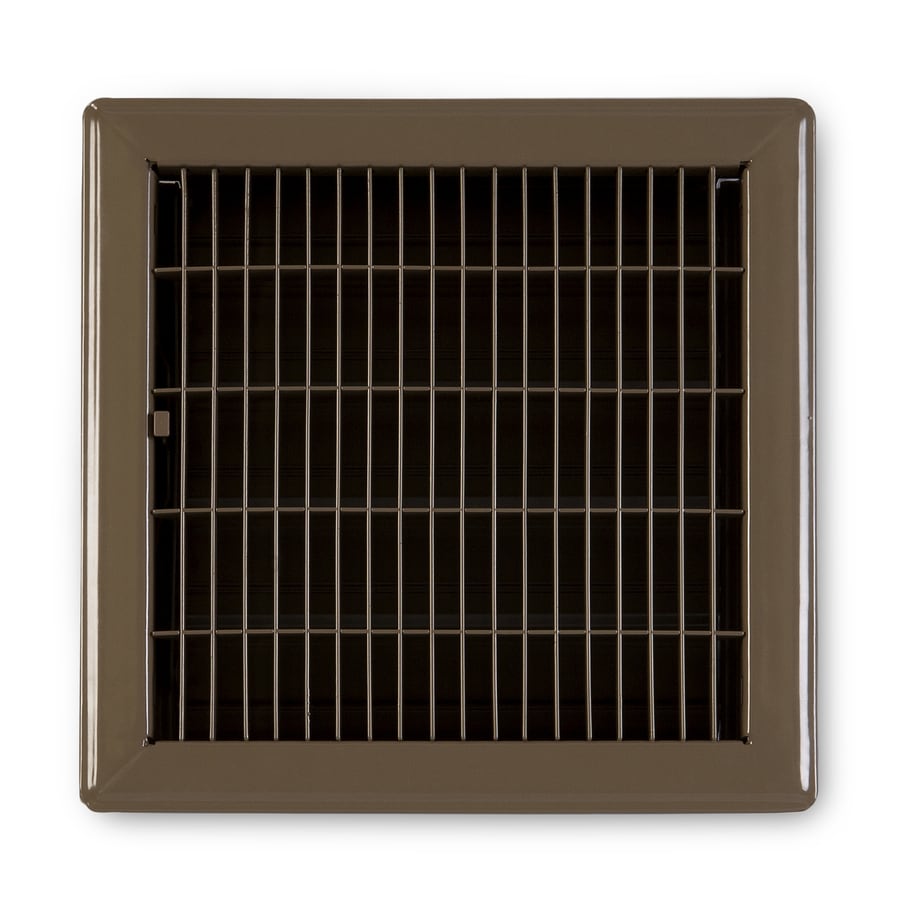 Accord Ventilation Brown Floor Register Duct Opening 10 In X 10