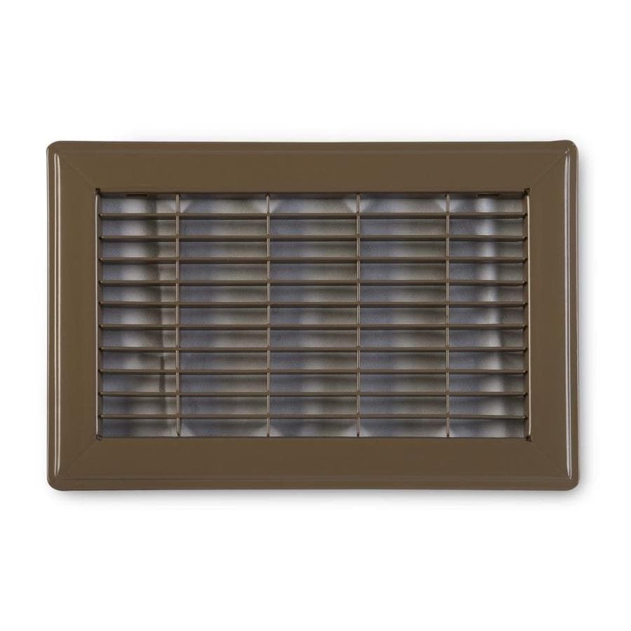 Accord Ventilation Brown Louvered Floor Grilles (Rough Opening: 6-in x 18-in; Actual: 7.73-in x 19.73-in)