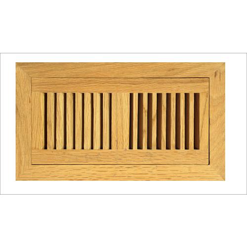 allen + roth Flush Mount Stained Wood Floor Register (Rough Opening: 4 ...