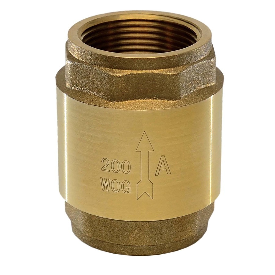 AMERICAN VALVE Check Valve Brass 1-in Fnpt In-line Check ...