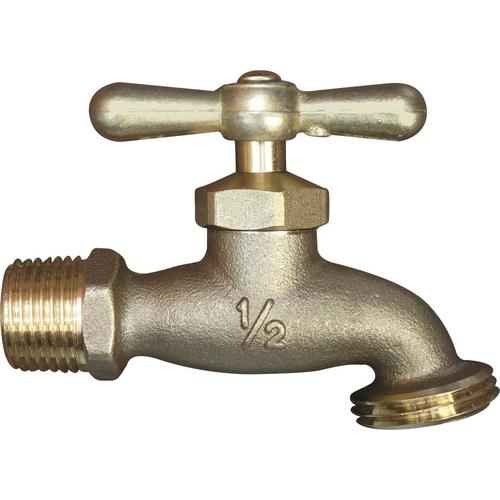 AMERICAN VALVE 1/2-in MNPT Brass Multi Turn Hose Bibb in the Sillcocks ...