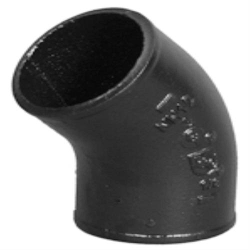 Charlotte Pipe 3in dia Eighth Bend Cast Iron Fitting at