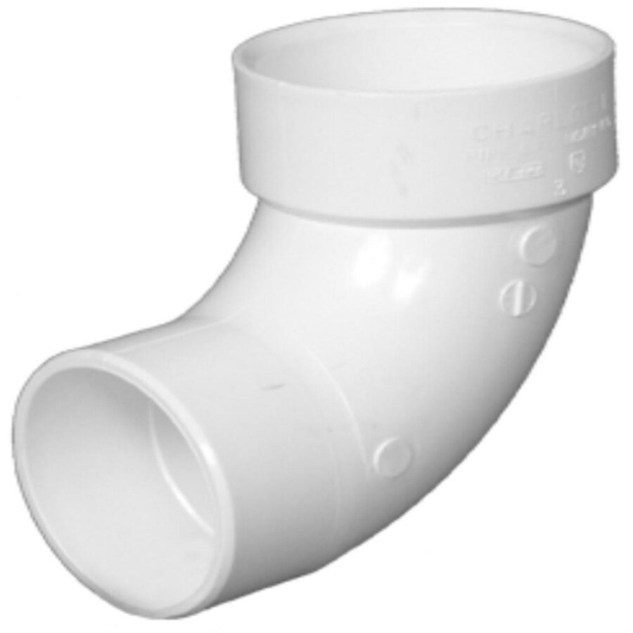 Shop Charlotte Pipe 4 in Dia 90 Degree PVC Schedule 40 Street Elbow 