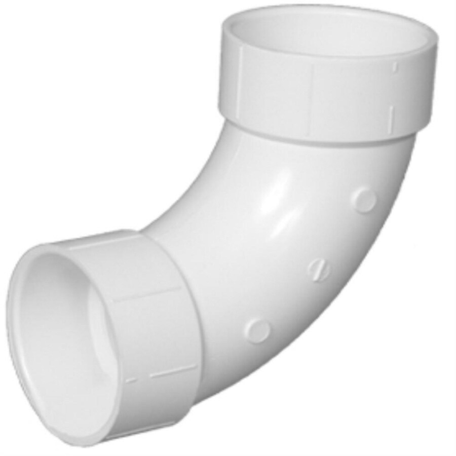 Shop Charlotte Pipe 2 in Dia 90 Degree PVC Schedule 40 Elbow Long Sweep 