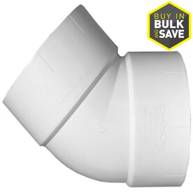 UPC 611942034024 product image for Charlotte Pipe 2-in Dia 45-Degree PVC Elbow Fitting | upcitemdb.com