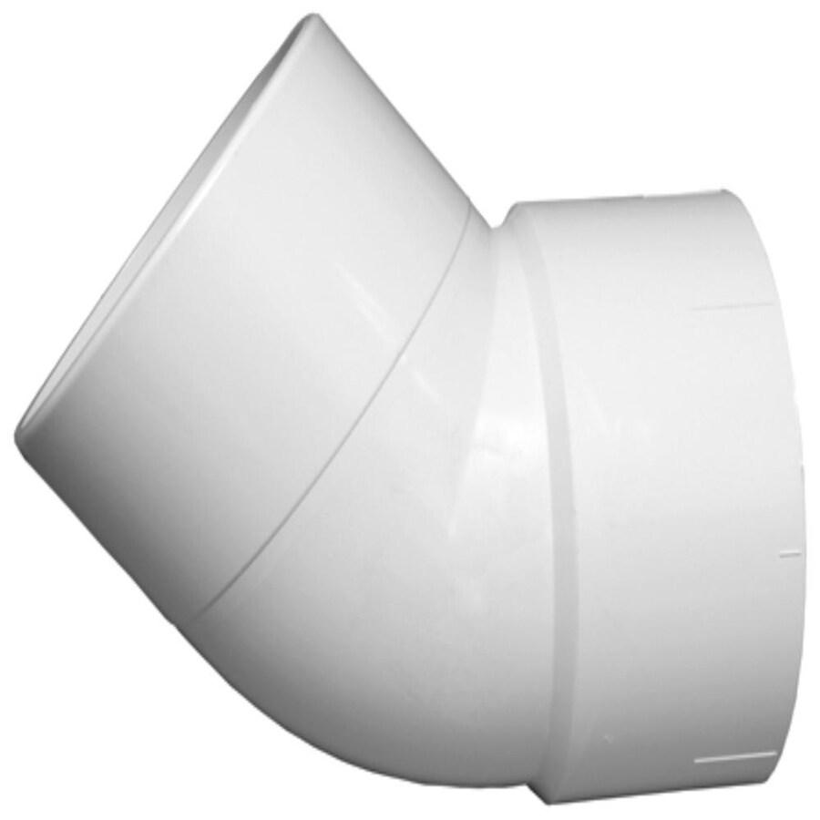 Charlotte Pipe 6 in X 6 in 45 Degree PVC Schedule 40 Hub Street Elbow 