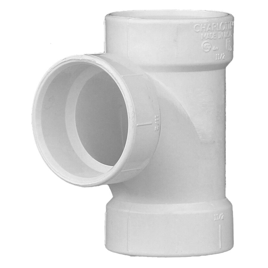 Diameter Inch PVC Adapter Sanitary Tee T Pipe Fitting Plumbing Repair 