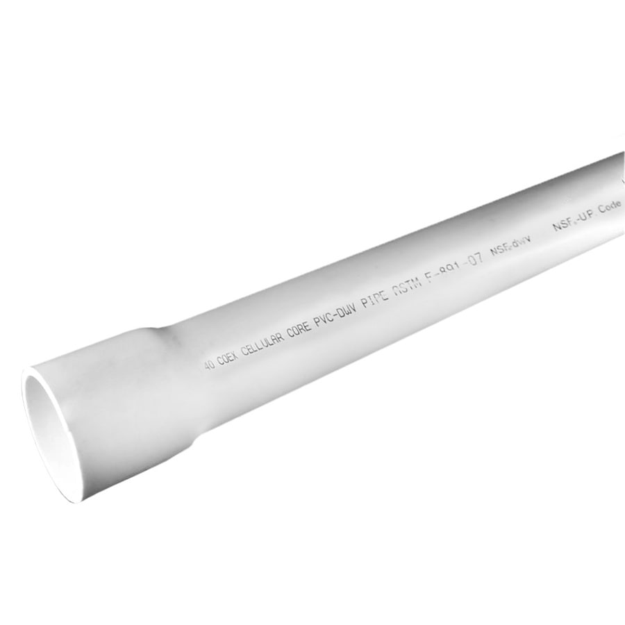 Shop Charlotte Pipe 4-in x 10-ft Sch 40 Cellcore PVC DWV Pipe at Lowes.com