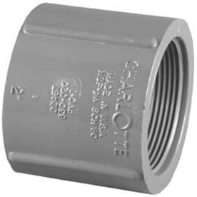 2 Charlotte Pipe & Found PVC 08102 1000 Pvc Coupling Grey 1/2