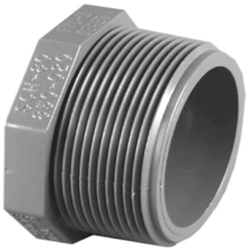 Charlotte Pipe 3/4in x 3/4in dia Schedule 80 Plug Plug PVC Fitting in