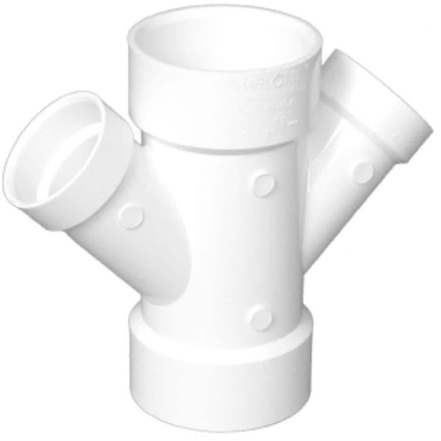 Shop Charlotte Pipe 6-in x 6-in x 4-in X4-in dia PVC Wye Fitting at ...