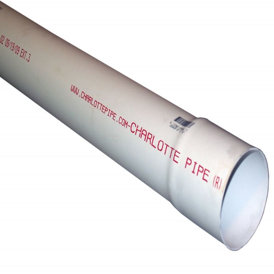 Shop 4 in x 10 ft Solid PVC Sewer Drain Pipe at Lowes com