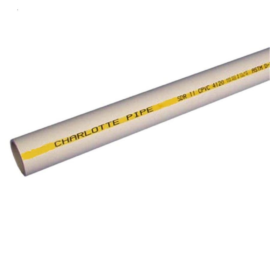 Charlotte Pipe 3/4-in x 5-ft 100-PSI CPVC Hot Cold Pipe in the CPVC Pipe & Fittings department