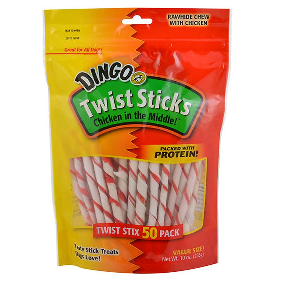 Dingo P-45022 10-oz Chicken-Flavor Rawhide Sticks