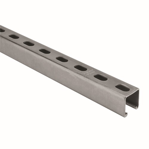 Superstrut 1 5 8 In X 1 5 8 In Silver Electroplated Half Slot