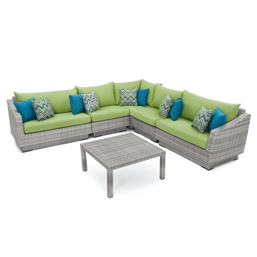 Rst Brands Cannes 6 Piece Metal Frame Patio Conversation Set With Sunsharp Cushions In The Patio Conversation Sets Department At Lowes Com