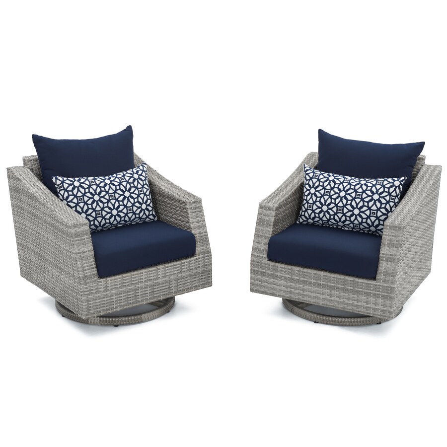 set of 4 swivel patio chairs