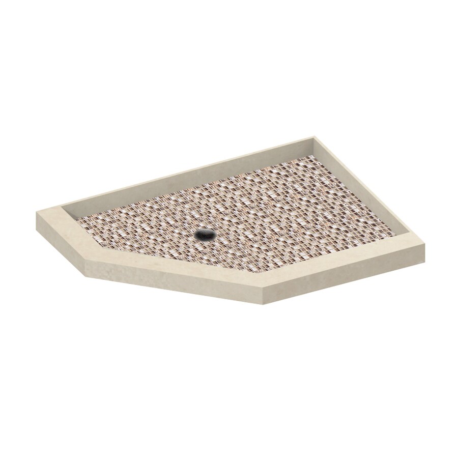 American Bath Factory Mesa Medium with Mosaic Accent Solid Surface