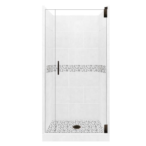 Lowes Shower Stalls 36 X 36 - Sterling Accord Biscuit 4-Piece Alcove Shower Kit (Common ...