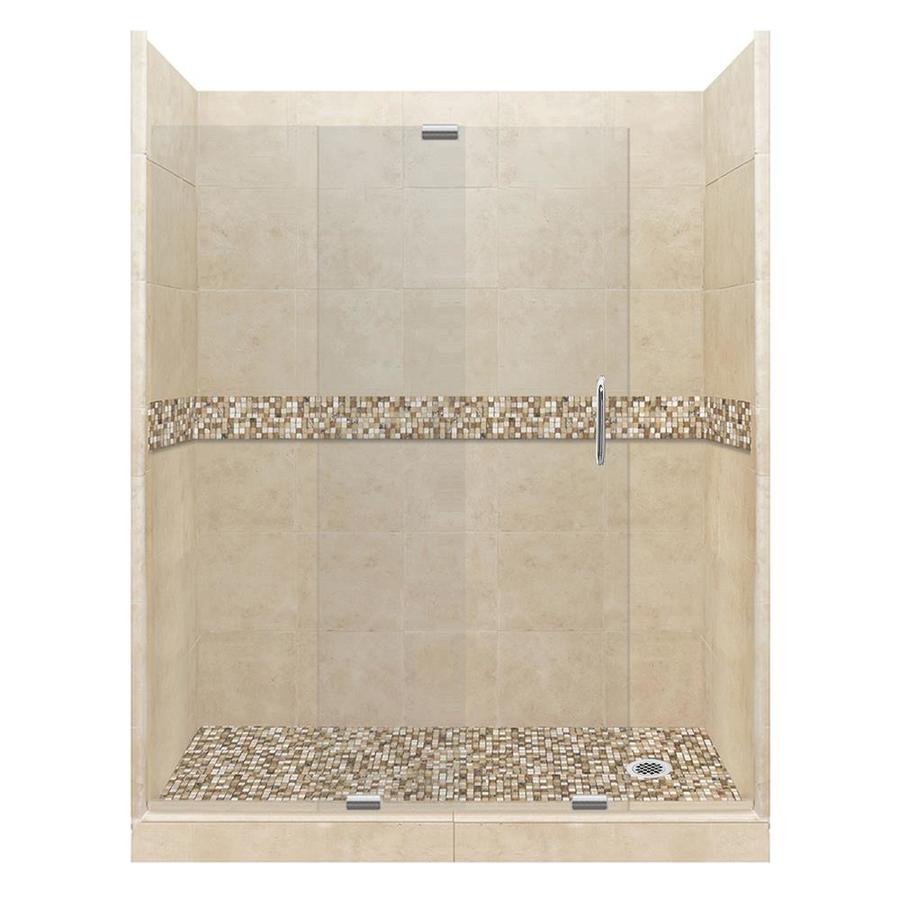 Shop American Bath Factory Mesa Solid Surface Wall Stone Composite  interior decor for small spaces, interior decor and design, interior design layout, and interior decor modern Solid Surface Shower Kit 900 x 900