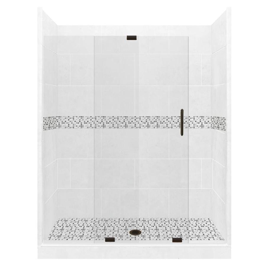 American Bath Factory Laguna Natural Buff/Del Mar 30-Piece Alcove Shower Kit (Common: 36-in x 60-in; Actual: 36-in x 60-in)