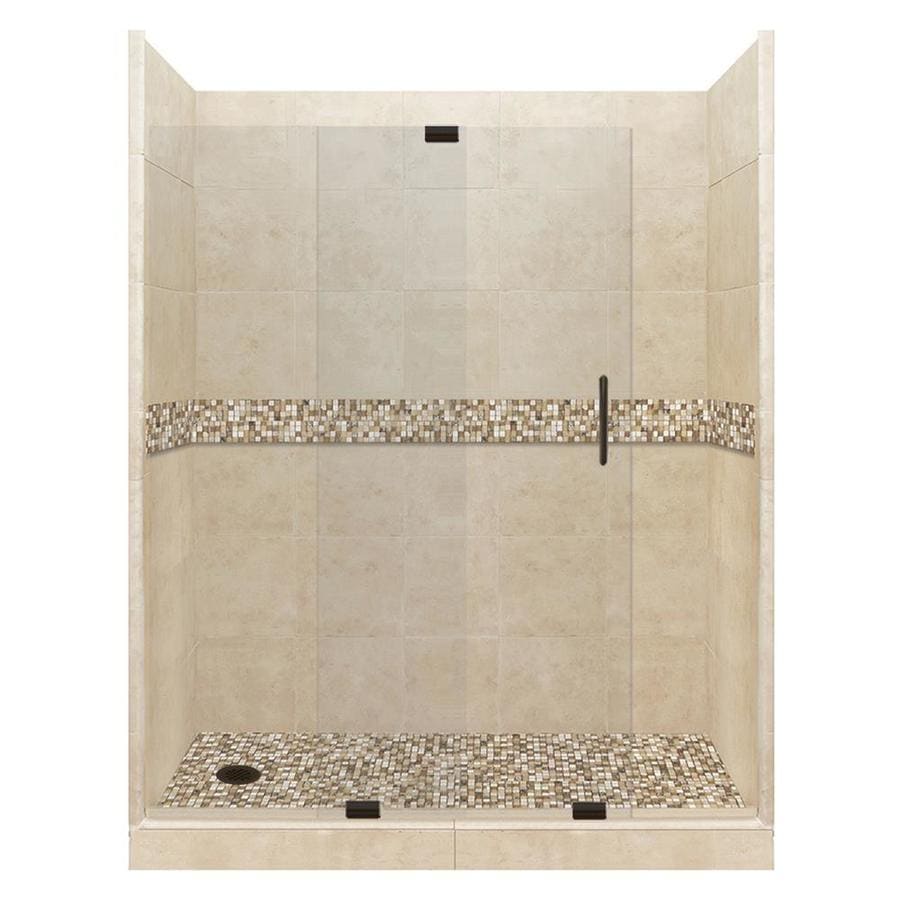 American Bath Factory Mesa Solid Surface Wall Stone Composite American Bath Factory Mesa Solid Surface Wall Stone Composite Floor 12 Piece Alcove Shower Kit Common 36 In X 60 Actual 80