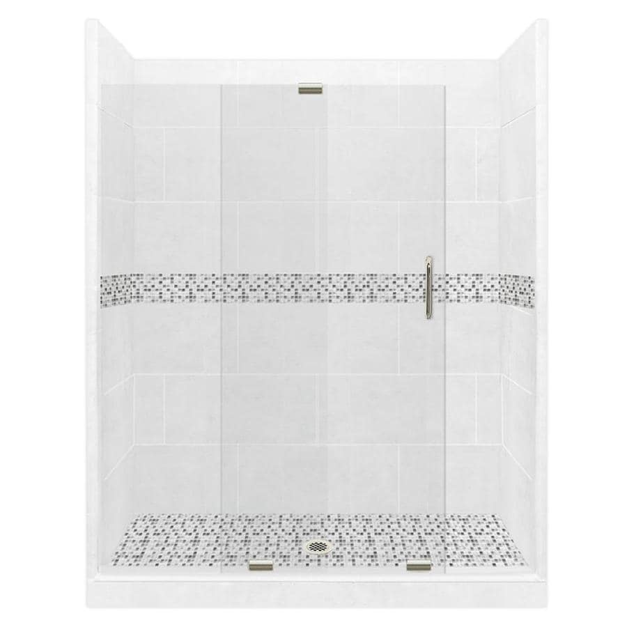 American Bath Factory Laguna Natural Buff/Del Mar 30-Piece Alcove Shower Kit (Common: 42-in x 60-in; Actual: 42-in x 60-in)