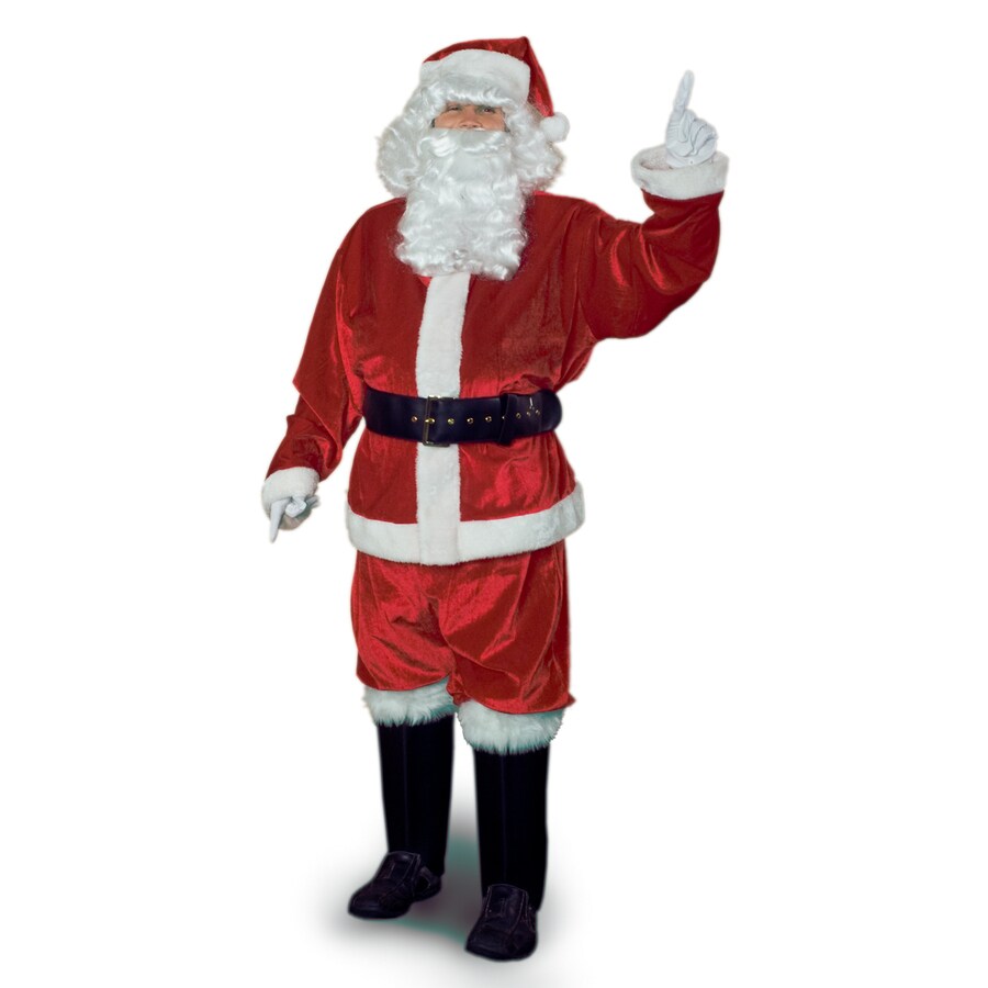shop xxl red velvet santa claus suit at lowes com shop xxl red velvet santa claus suit at lowes com