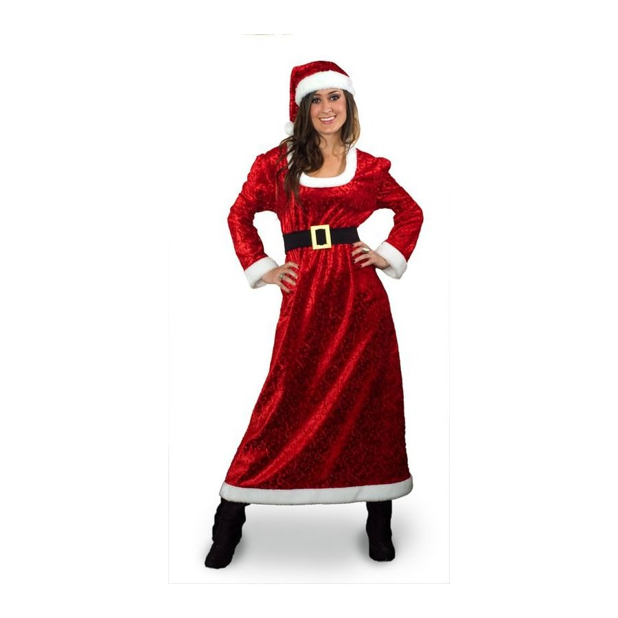 X-Large Maroon Polyester Mrs. Claus Suit at Lowes.com