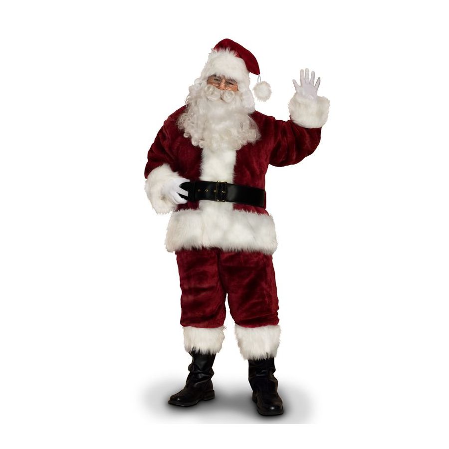 Xxl Burgundy Polyester Santa Claus Suit In The Christmas Costumes Department At Lowes Com