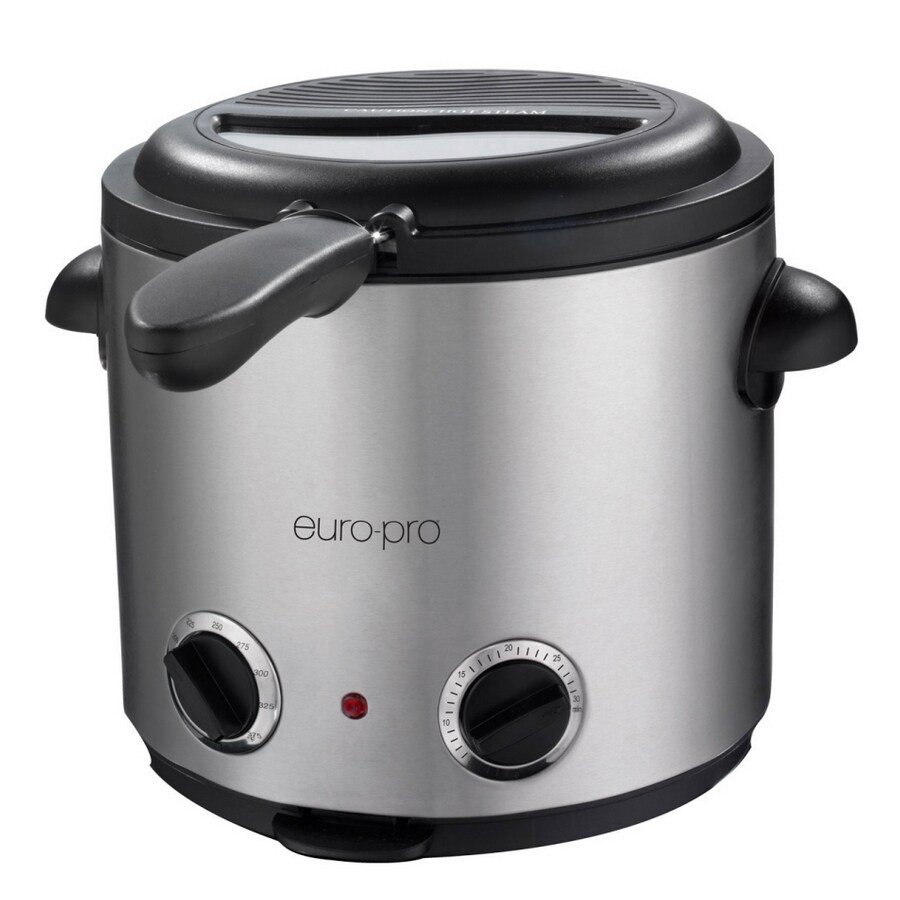 EuroPro 1.5Quart Compact Stainless Steel Deep Fryer at