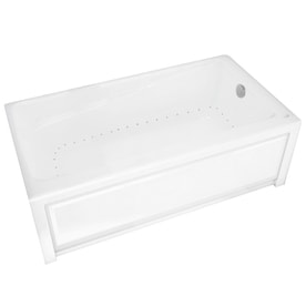 MAAX New Town 60-in White Acrylic Skirted Air Bath with Right-Hand Drain