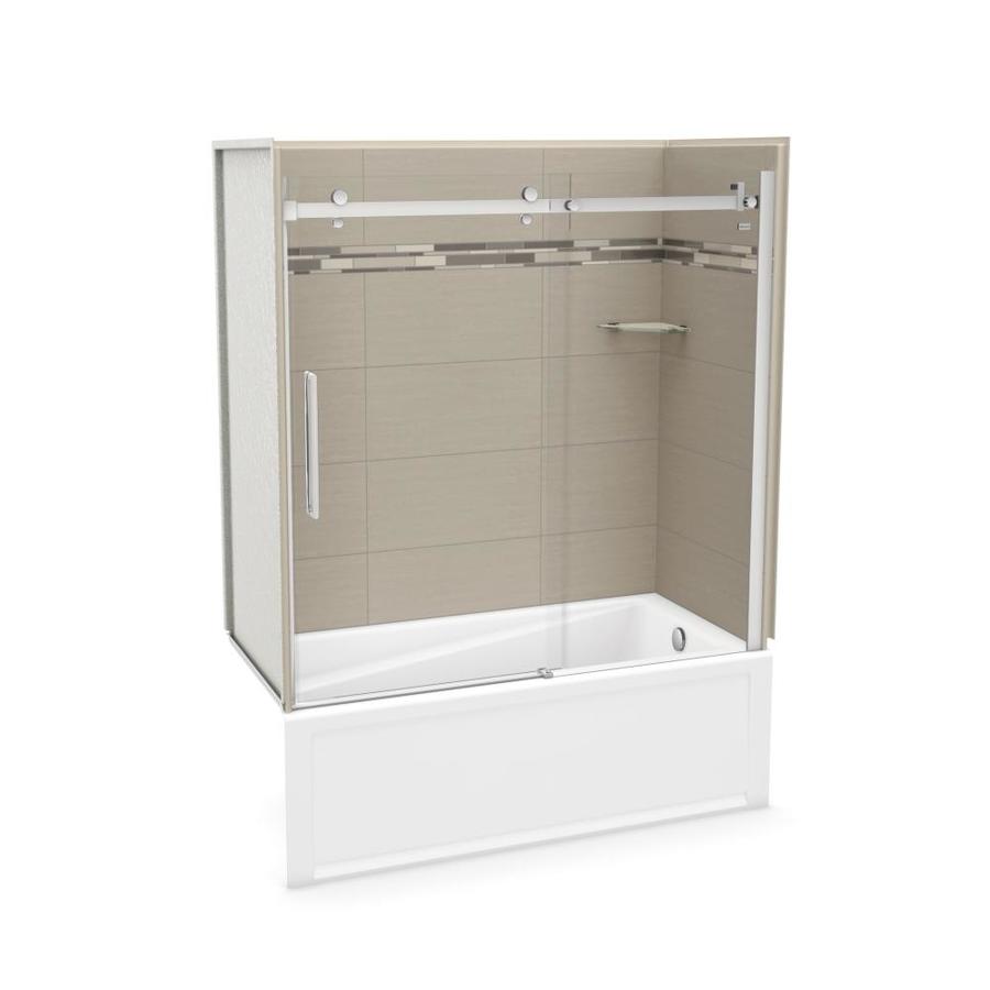MAAX Utile Origin Greige 5Piece 60in x 30in x 80in Bathtub Shower