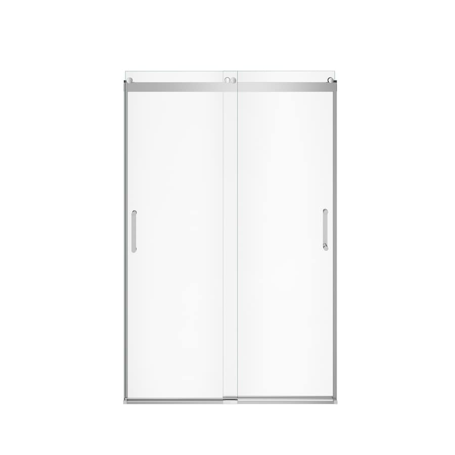 MAAX Revelation 73-in H x 47-in W Clear Glass Shower Glass Panel in the ...