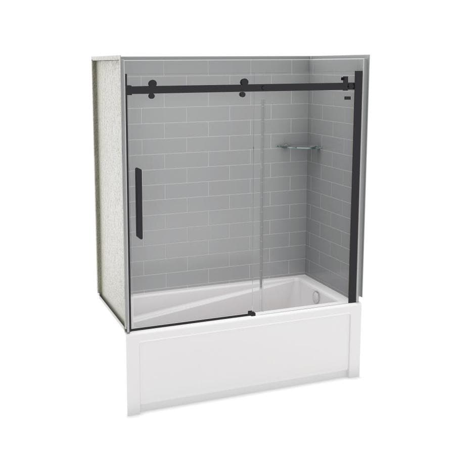 MAAX Utile by Maax Metro Ash Grey 5Piece 60in x 32in x 81in Bathtub