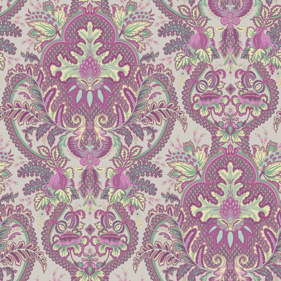 allen + roth Fuchsia and Seafoam Strippable NonWoven Paper Prepasted