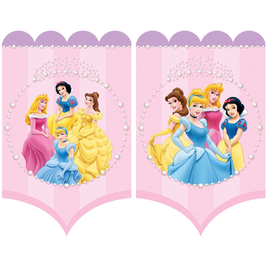 Disney Pink And Purple Princess Wall Art at
