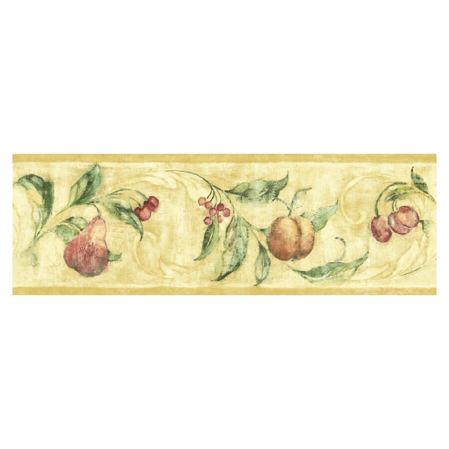 Sunworthy Fruit Scroll Wallpaper Border in the Wallpaper Borders ...