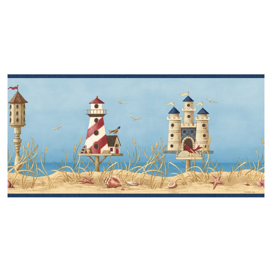 IMPERIAL AG042202B Whimsical Shore Scene Border