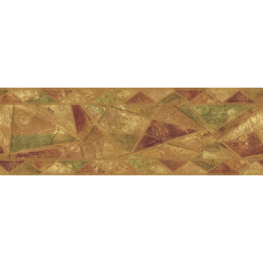 Sunworthy 67/8" Geometric Style Prepasted Wallpaper Border at