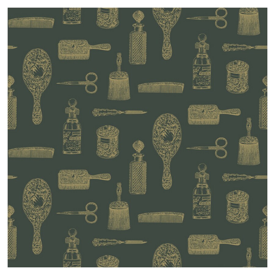 Sanitas Metallic Toiletries Wallpaper at Lowes.com