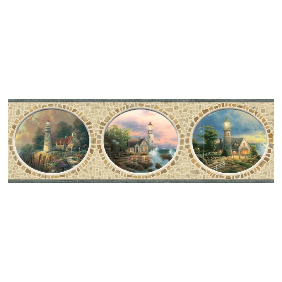 IMPERIAL Scenic Lighthouse Wallpaper Border at Lowes.com