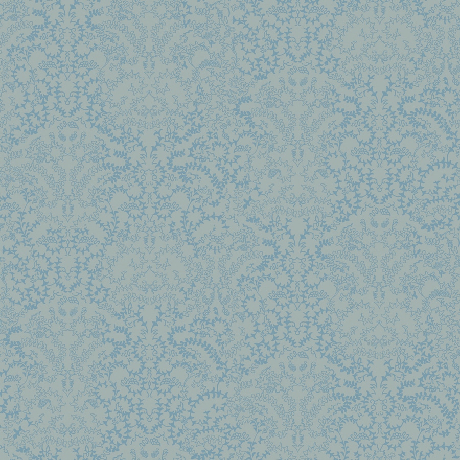 allen + roth LW1341106 Blue Strippable Non-Woven Paper Prepasted Wallpaper