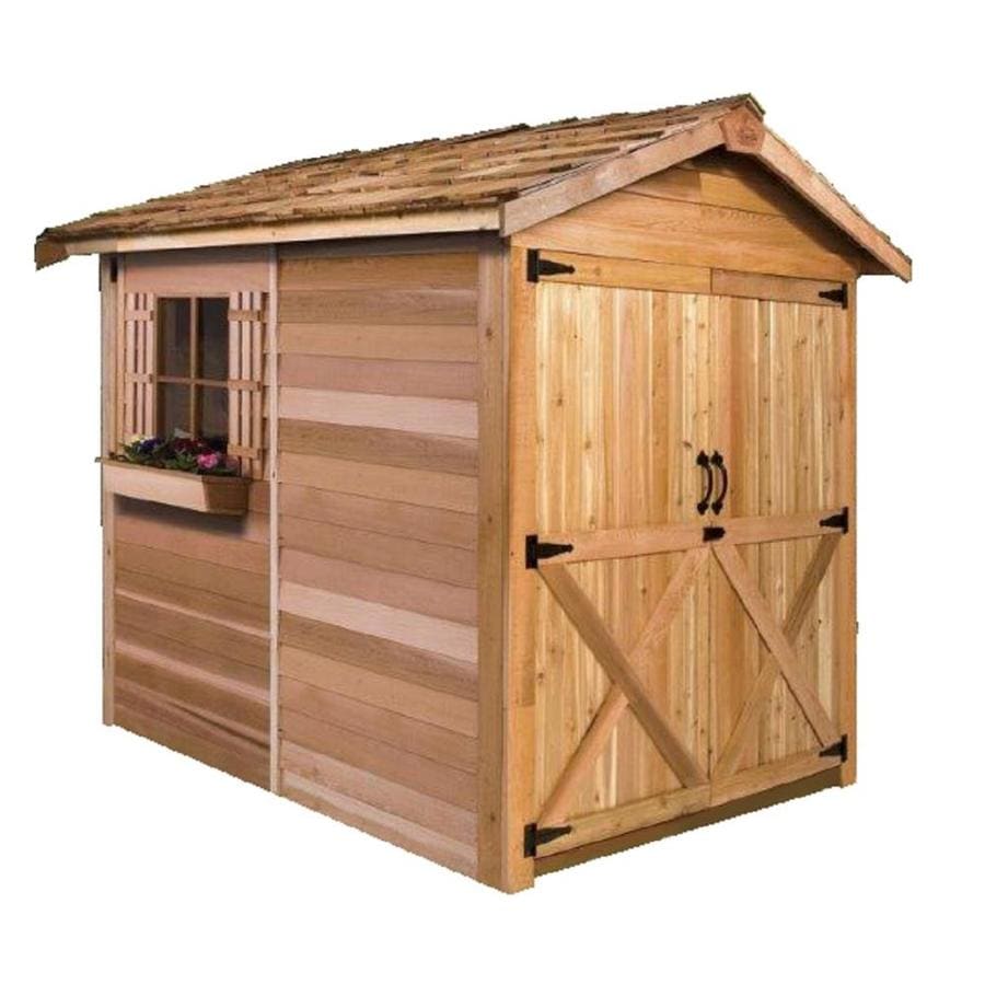 Cedarshed (Common: 6-ft x 9-ft; Interior Dimensions: 5.33 