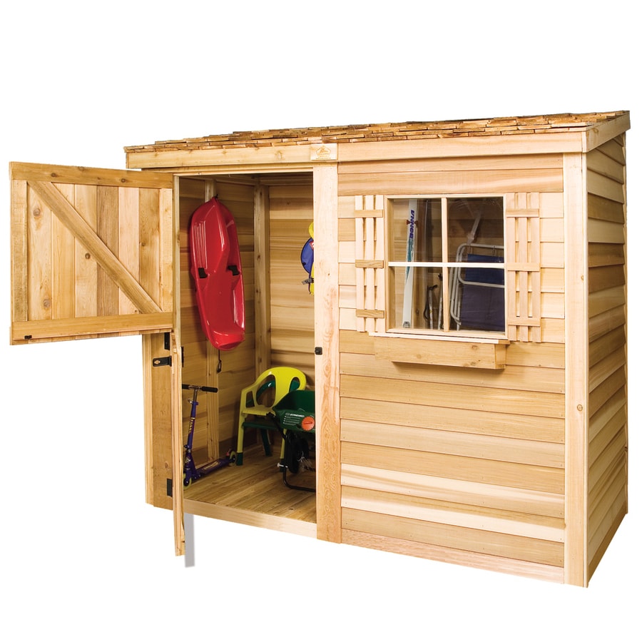 shop cedarshed common: 8-ft x 4-ft; interior dimensions