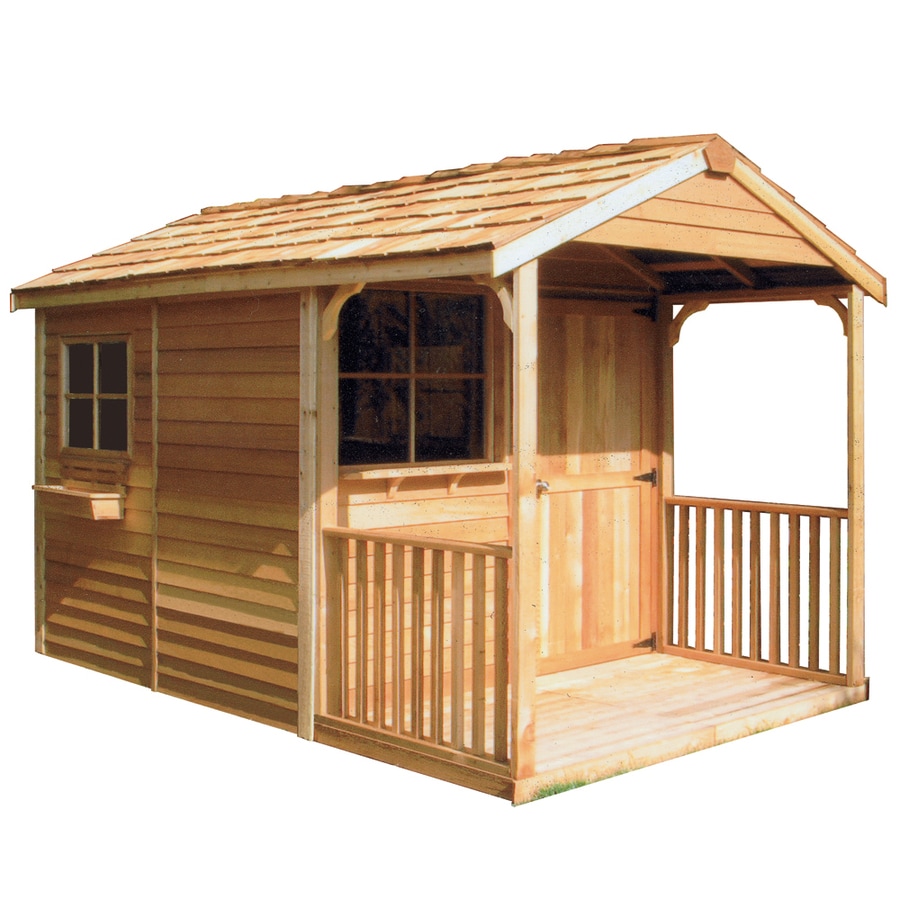 Shop Cedarshed Clubhouse Gable Cedar Storage Shed Common 