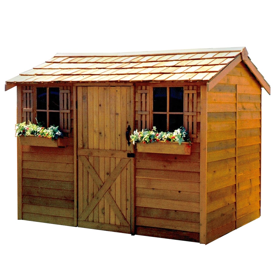 Cedarshed (Common: 9-ft x 6-ft; Interior Dimensions: 8.62 ...