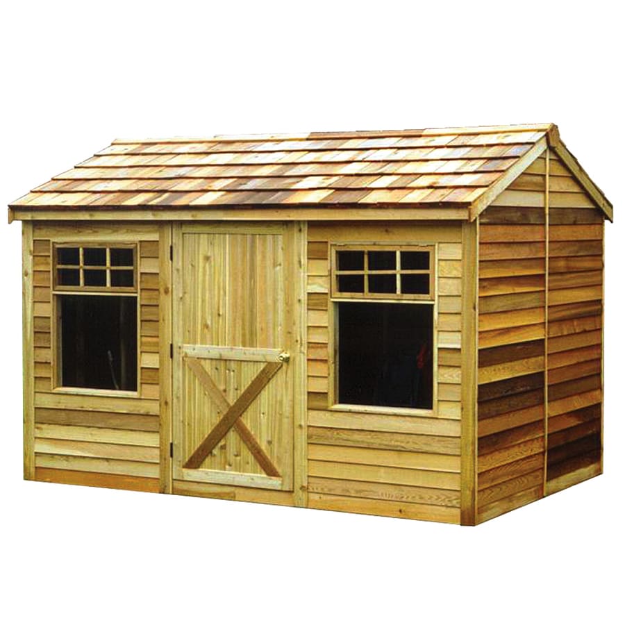 Cedarshed (Common: 12-ft x 8-ft; Interior Dimensions: 11 