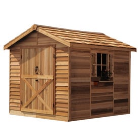 Wood Storage Sheds At Lowes Cedarshed Common 8 Ft X 10 Interior Dimensions 7 33